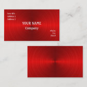 Penseelrood staal visitekaartje (Voorkant / Achterkant)