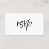 Penseelscript Bruiloft RSVP Informatiekaartje (Voorkant)