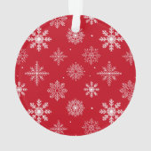 Penseelscript Feliz Navidad Photo Red Back Ornament (achterkant)