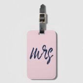 Penseelscript mevrouw ⎥ Bagagelabel (Voorkant (verticaal))