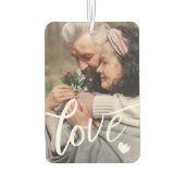 Penseelscript Overlay Love Foto's Luchtverfrisser (Achterkant)