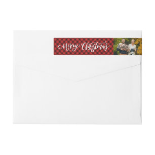 Penseelscript Vrolijk kerstfeest Plaid vakantief