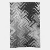 Penseelstaal keukenhanddoek door artiest C.L. Brui (Verticaal)