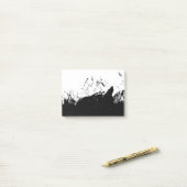Penseelstreek 10 post-it® notes (Op bureau)