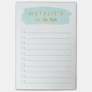 Penseelstreek aangepast om lijst te doen post-it® notes