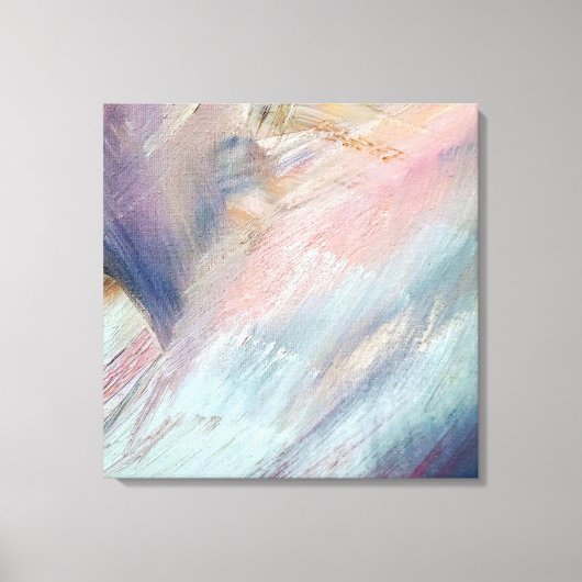 Penseelstreek Abstract Canvas Afdruk (Voorkant)