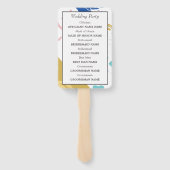 Penseelstreek en silhouet handwaaier (Achterkant)