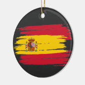 Penseelstreek Spanje vlag Keramisch Ornament (Links)