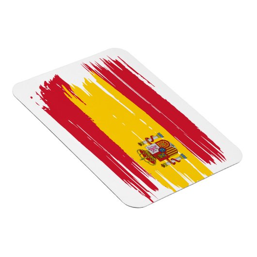 Penseelstreek Spanje vlag Magneet (Rechterzijde)