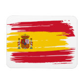 Penseelstreek Spanje vlag Magneet (Horizontaal)