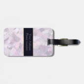 Penseelstreken abstracte structuur bagagelabel (Achterkant horizontaal)