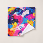 penseelstreken bad handdoek (Wasdoekje)