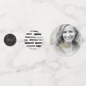 Penseelstreken en zwarte Confetti Gold ID511 (Voorkanten)