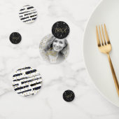 Penseelstreken en zwarte Confetti Gold ID511 (Groep)