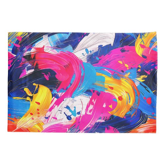 penseelstreken kussensloop (Achterkant)