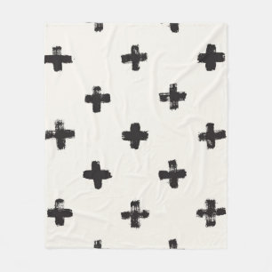 Penseelstreken naadloos patroon fleece deken