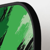 Penseelstreken tinten groene naam met monogram pickleball paddle (Links Detail)