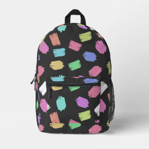 Penseelstreken verven, kleurrijke penseelstreken bedrukte rugzak