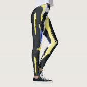 Penseelstreken voor abstracte Waterverven Leggings (Rechts)