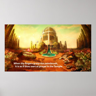 Penseeltempel Poster