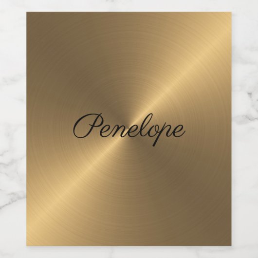 Penseeltextuur Wijn Etiket (Enkel label)