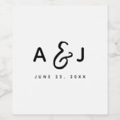 Penseeltypografie Wijn Etiket (Enkel label)