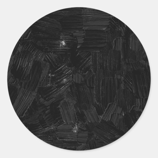 penseelverf ronde sticker (Voorkant)