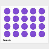 Penseelviolet Ronde Sticker (Vel)