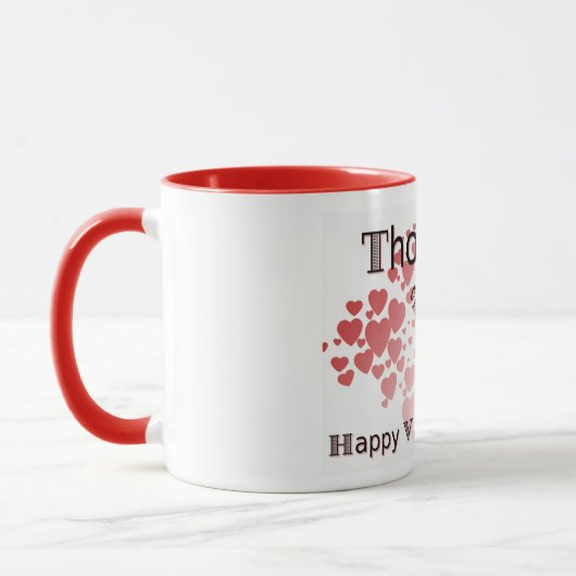 Pensées de toi La Mug de Saint Valentin (Gauche)
