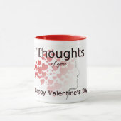 Pensées de toi La Mug de Saint Valentin (Centre)
