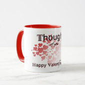 Pensées de toi La Mug de Saint Valentin (Devant gauche)