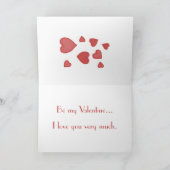 Pensées de vous Carte Saint Valentin (Intérieur)