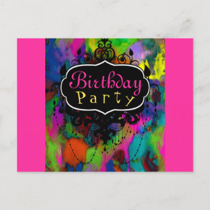 Pensées en couleur ~ Carte postale / Invitations