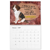 Pensées hilarantes de mon calendrier Beagle (Feb 2027)