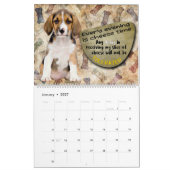 Pensées hilarantes de mon calendrier Beagle (Jan 2027)