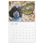 Pensées hilarantes de mon Cocker calendrier espagn (Jan 2026)