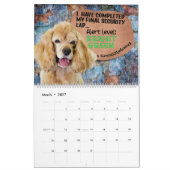 Pensées hilarantes de mon Cocker calendrier espagn (Mar 2027)