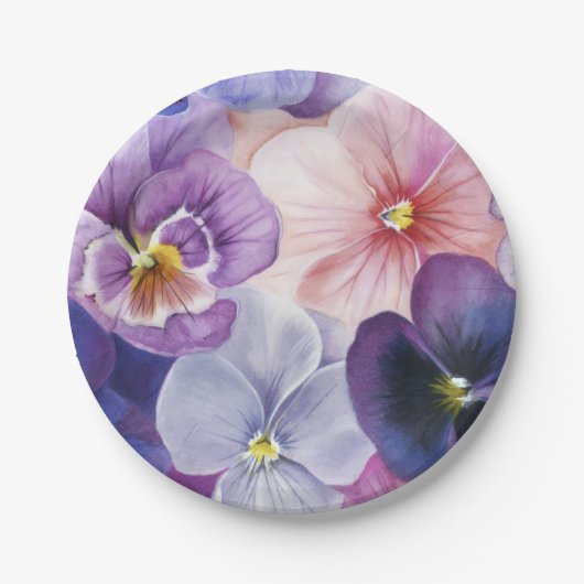Pensées pour la table - Assiettes en papier (Devant)