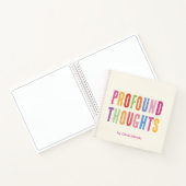 Pensées Profondes Carnet coloré (Intérieur)