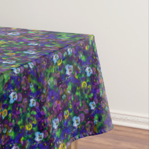 Pensées [violettes] nappe en coton 60x84