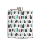 Penselen en inktlijnpatroon heupfles (Voorkant)