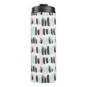 Penselen en inktlijnpatroon thermosbeker (Voorkant)