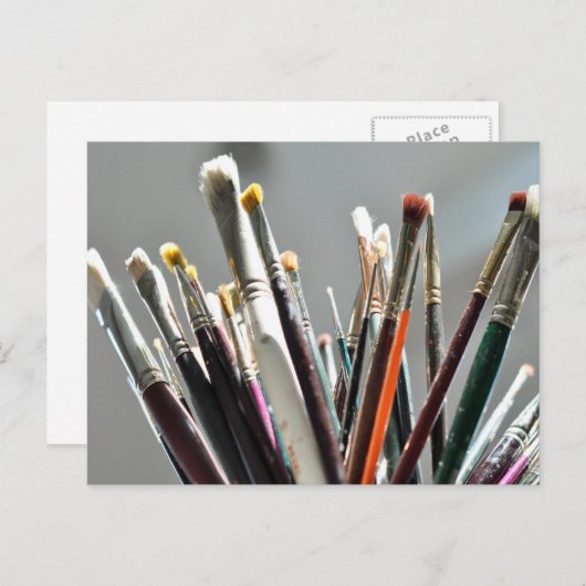 Penselen in het zonlicht briefkaart (Voorkant / Achterkant)