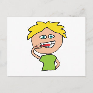 Penselen Teeth Briefkaart