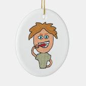 Penselen Teeth Keramisch Ornament (Rechts)