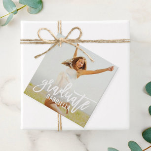 Penselschrift foto klas van 2026 afstudeerfeest bedankjes labels