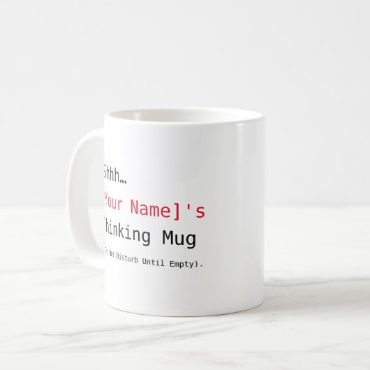 Penser à Mug (Devant gauche)