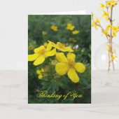 Penser à votre carte (Fleur jaune)