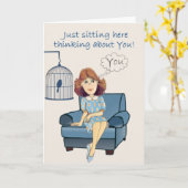 Penser à votre carte (Fleur jaune)