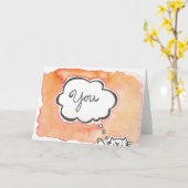 Penser à votre carte (Fleur jaune)